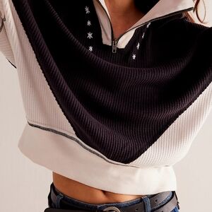 Free People Sun Valley Half Zip L